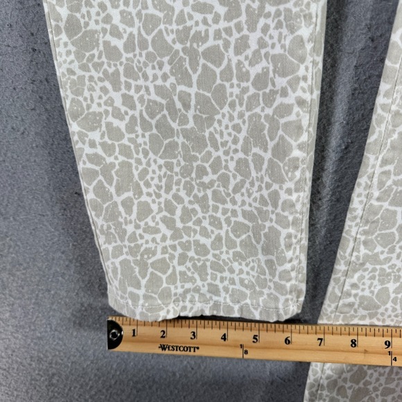 NYDJ Animal‎ Print Ankle Jeans Womens 12 Beige Lift Tuck Comfort Stretch Classic - Picture 10 of 15